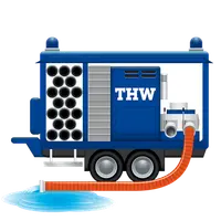 THW Anhänger mit Ladebordwand (Platzhalter)